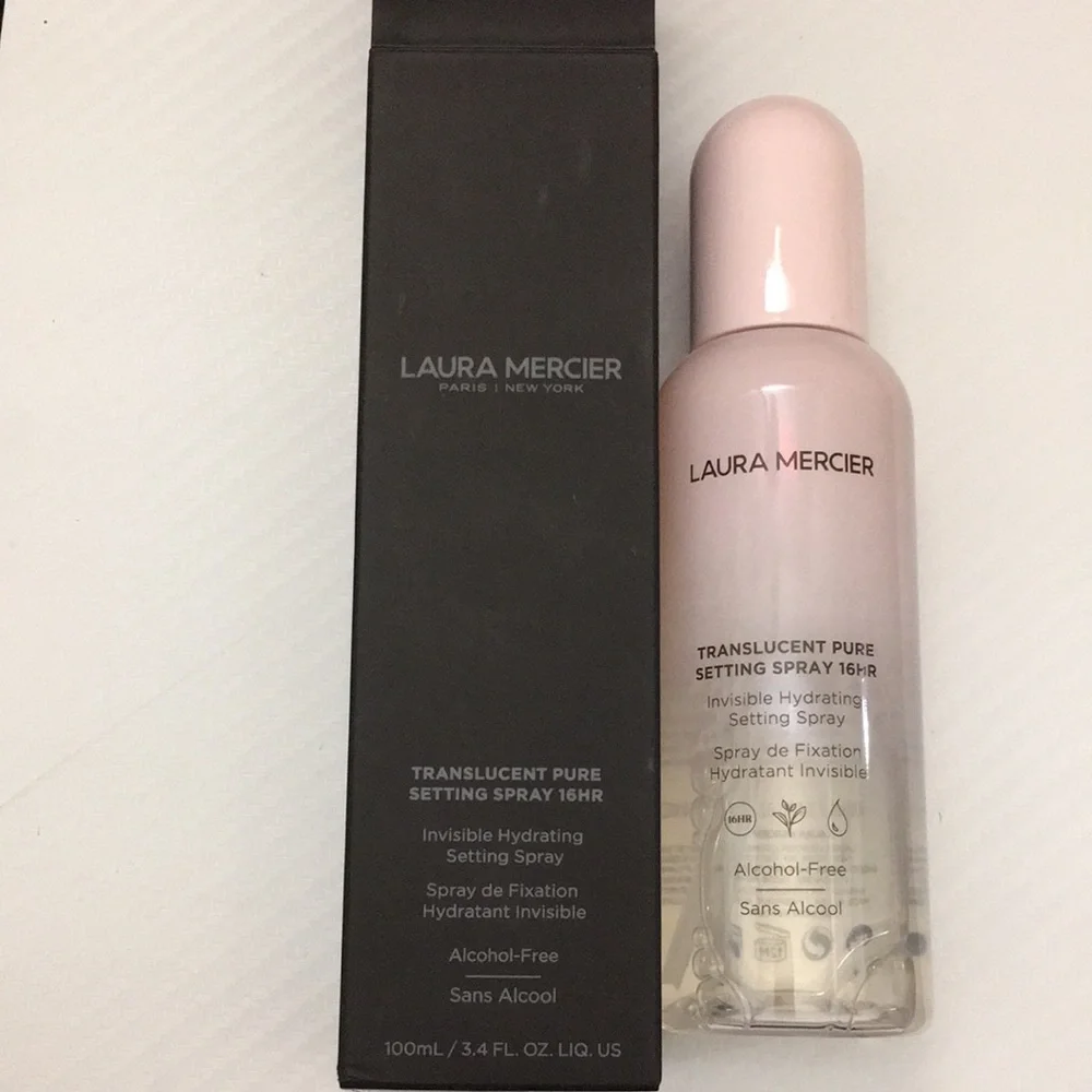NEW Laura mercier Translucent Pure Setting Spray in Pale Pink Bottle